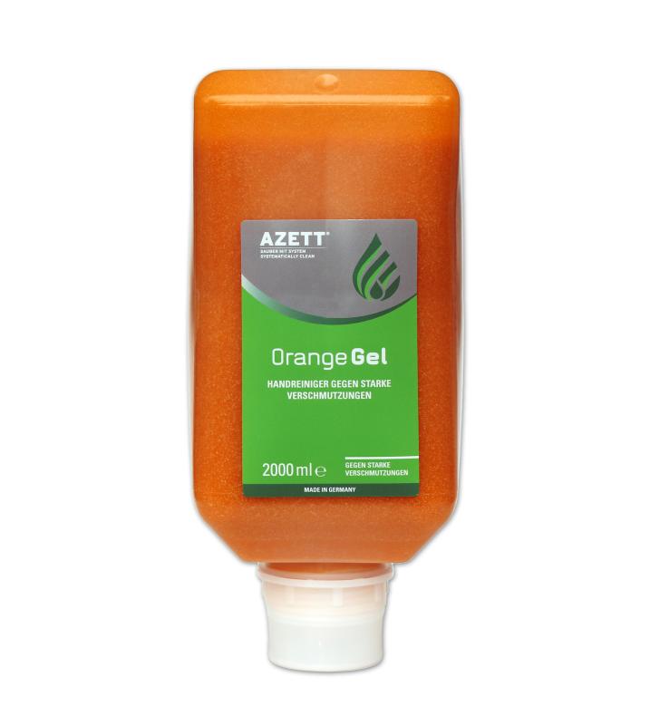 Azett Orange Gel Handreiniger Softflasche